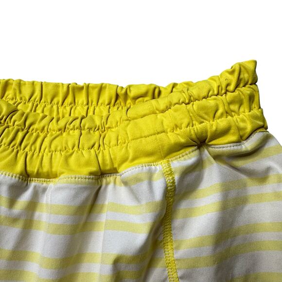 LULULEMON Yellow White Track Attack Lined Skirt Running Skort Women's XS Run - Picture 8 of 8